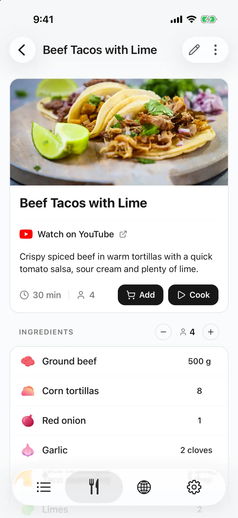App screenshot