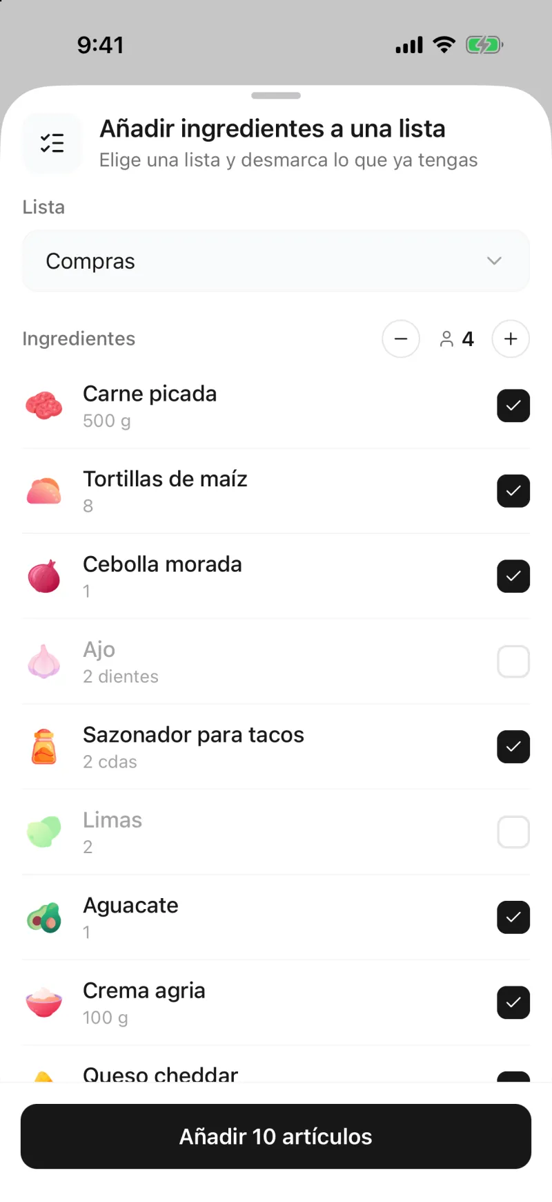 App screenshot
