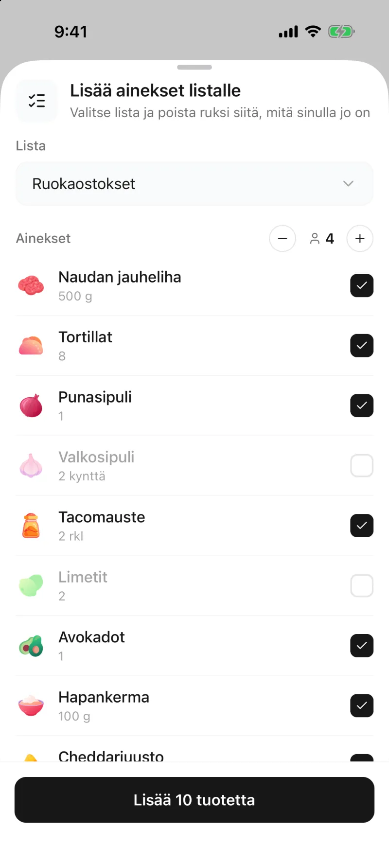 App screenshot