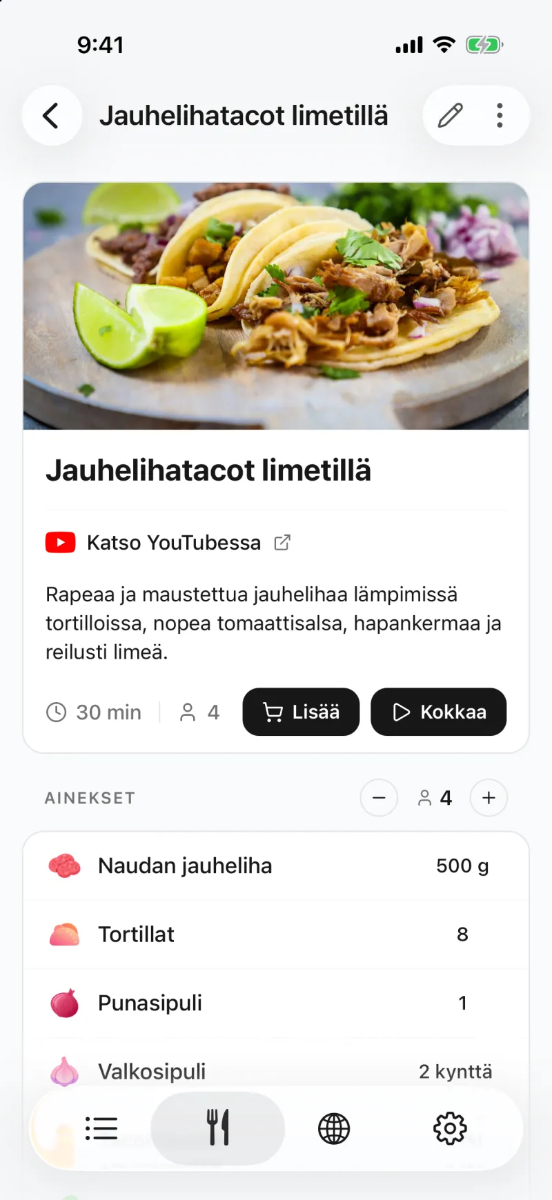 App screenshot