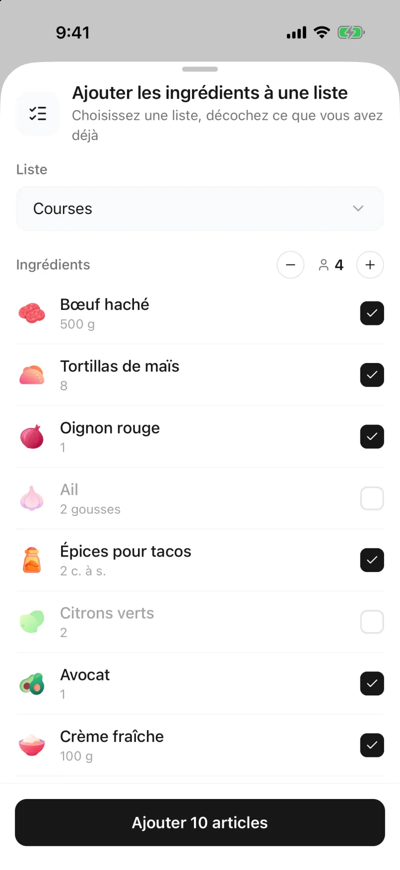 App screenshot