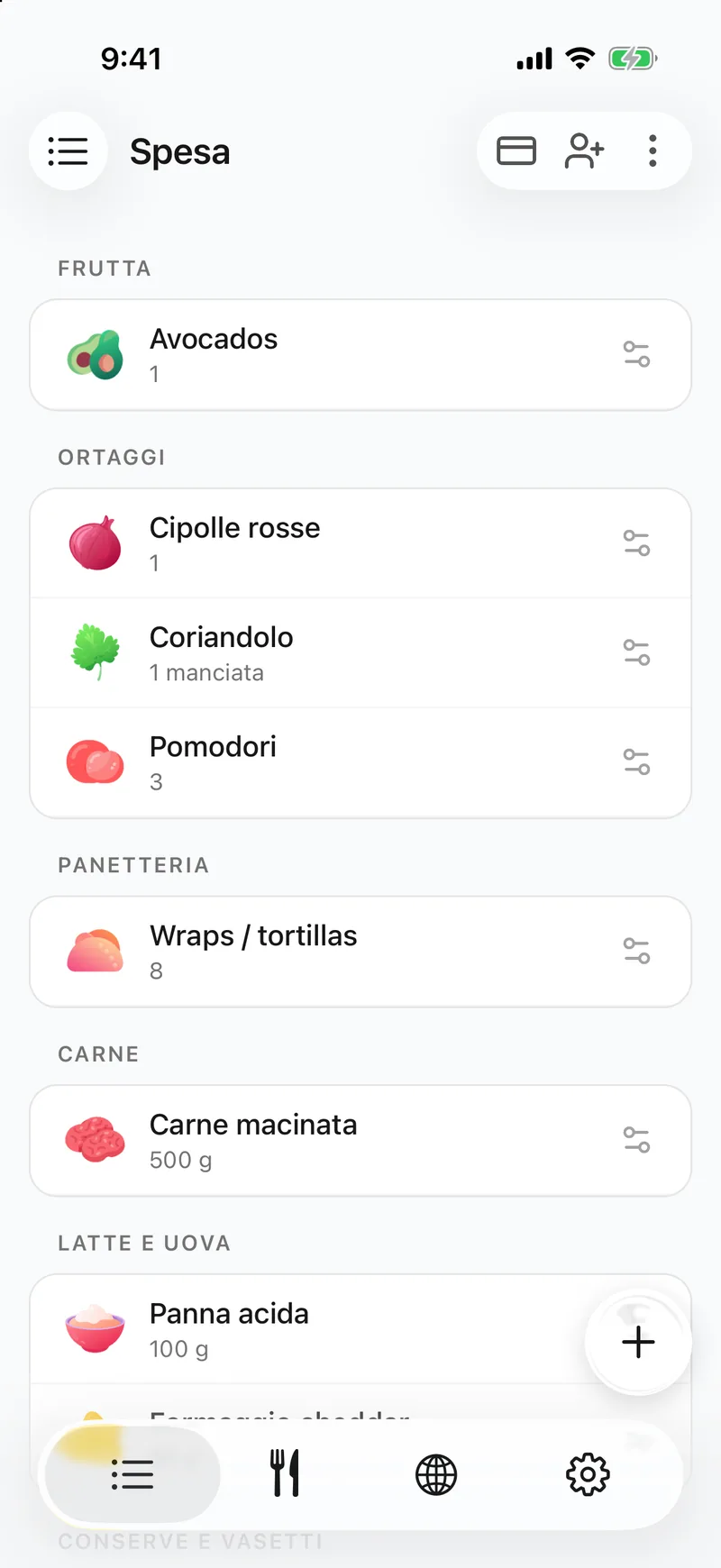 È nella lista condivisa