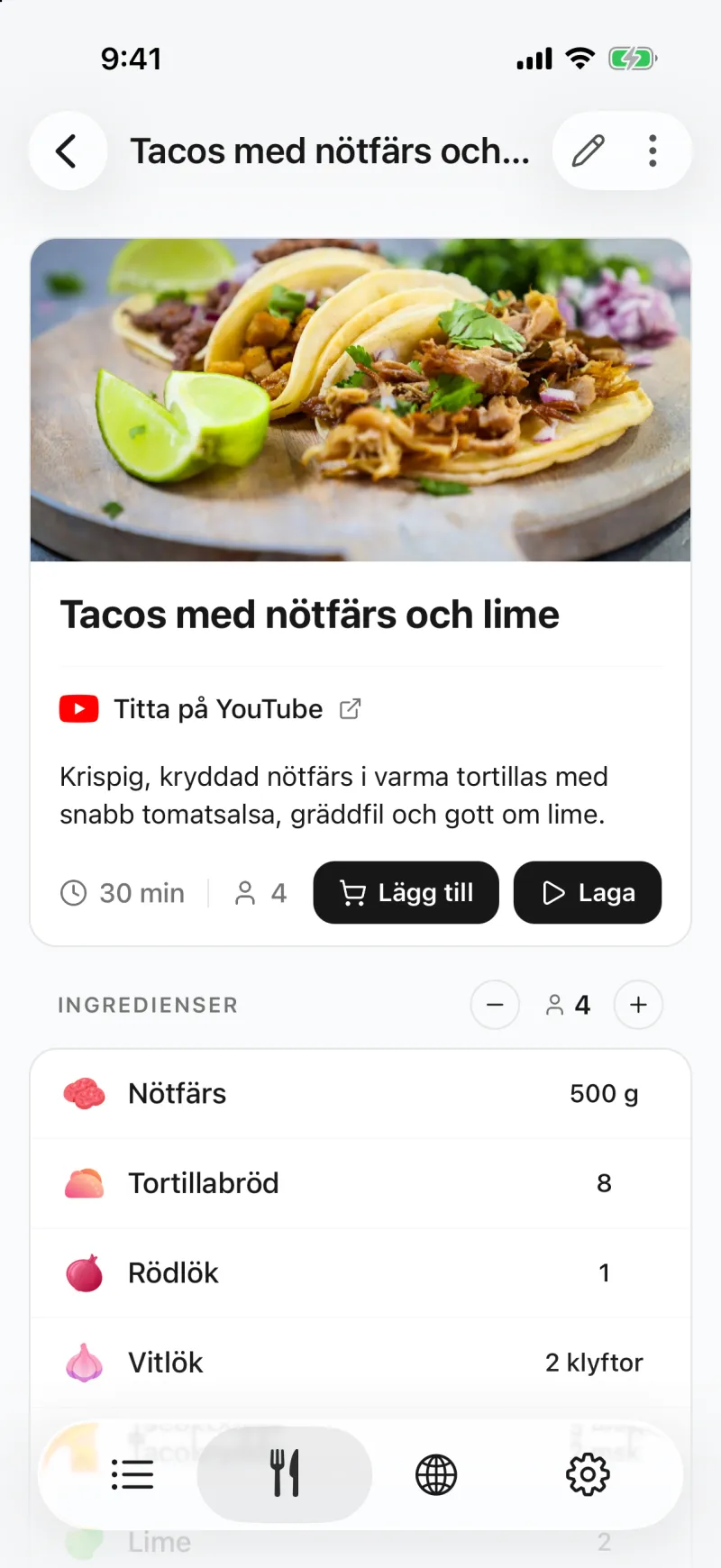 App screenshot
